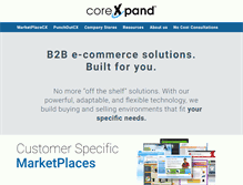 Tablet Screenshot of corexpand.com